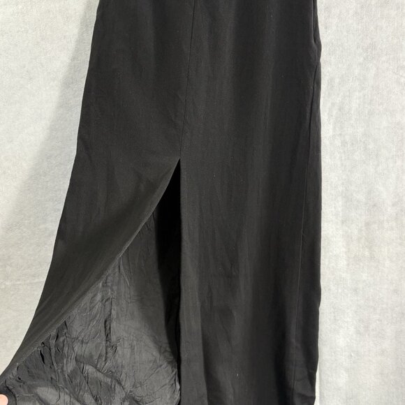 LINDA ALLARD Ellen Tracy Women Wool Maxi Pencil Skirt Sz 4 Black Career 59-6 - Picture 3 of 13